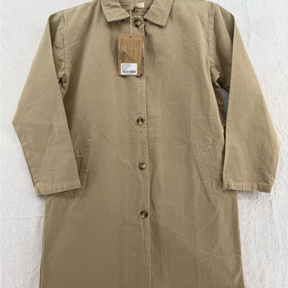 The Simple Folk Trench Dune 8/9Y Kids Coat Tan Beige Elegance Normcore Cotton - Picture 1 of 16